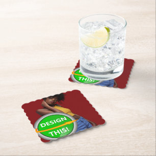 Dessous-de-verre En Papier COOL ! Dessous de verre de papier - Carré à bascul