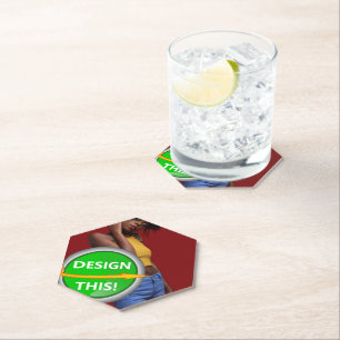 Dessous-de-verre En Papier COOL ! Dessous de verre papier - Hexagon Pointé To