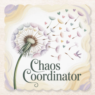 Dessous-de-verre En Papier Coordonnateur de chaos