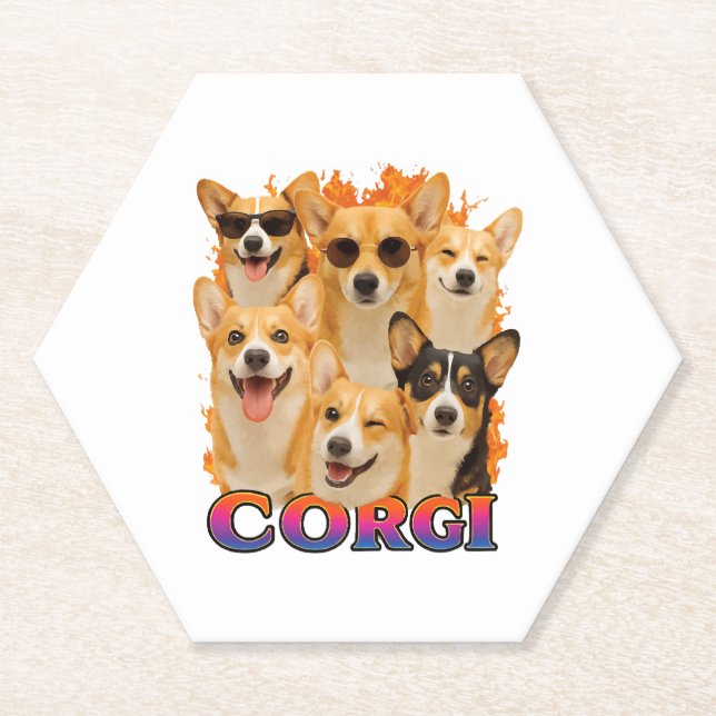 Dessous-de-verre En Papier Copie Corgi (Devant)
