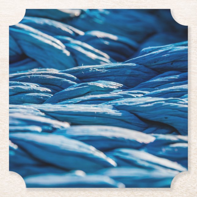 Dessous-de-verre En Papier Corde bleue (Devant)