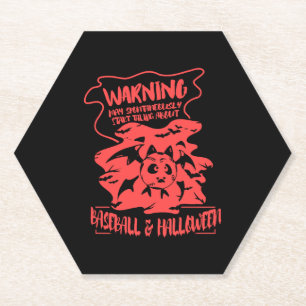 Dessous-de-verre En Papier Costume cadeau de l'amant de baseball Halloween