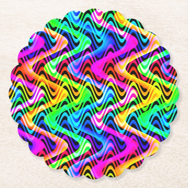 Dessous-de-verre En Papier couleur wel (Devant)