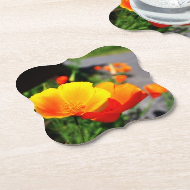 Dessous-de-verre En Papier Coupe d'or (Incliné)