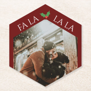 Dessous-de-verre En Papier Couple de Noël Festif