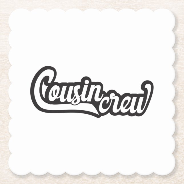 Dessous-de-verre En Papier Cousin Crew (Devant)