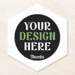 Dessous-de-verre En Papier coutume, unique, élégant et minimaliste kiss hersh<br><div class="desc">Ce design est accessible à tous. N'hésitez pas à personnaliser le logo,  les images,  le texte et les couleurs selon vos préférences. Merci beaucoup.</div>