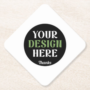 Dessous-de-verre En Papier coutume, unique, élégant & minimaliste kiss hershe