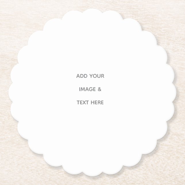 Dessous-de-verre En Papier Create Your Own white  (Devant)