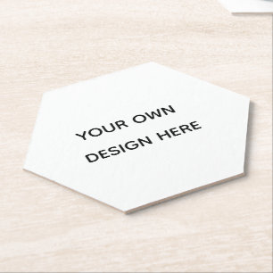 Dessous-de-verre En Papier Créez votre design ici ajoutez votre texte logo ic