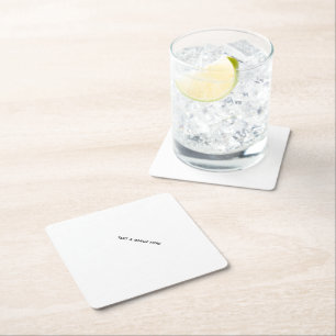 Dessous-de-verre En Papier Créez votre propre blanc