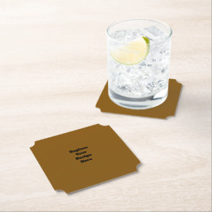 Dessous-de-verre En Papier Créez Votre Propre Brun