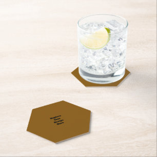 Dessous-de-verre En Papier Créez Votre Propre Brun