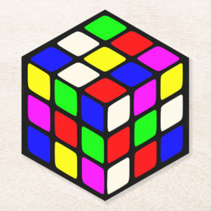 Dessous-de-verre En Papier Cube