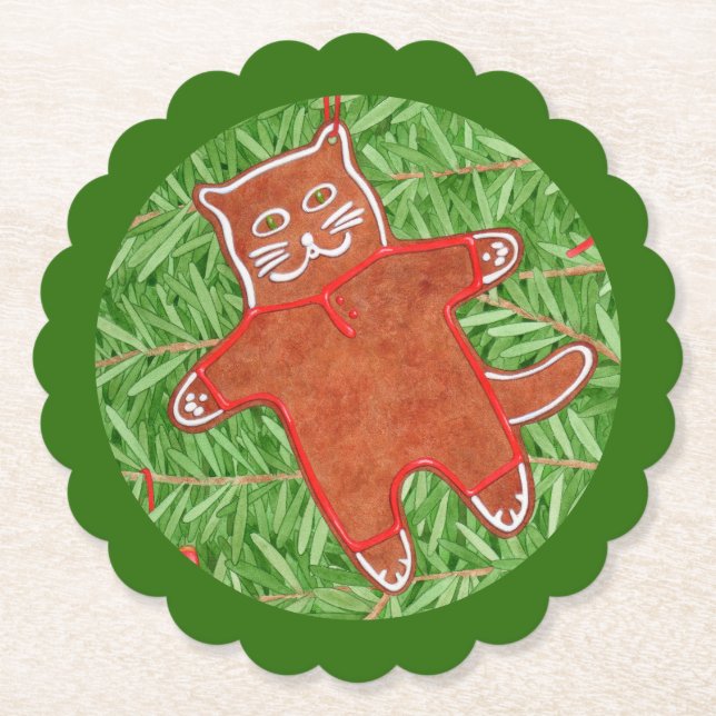 Dessous-de-verre En Papier CUISINE EN PAIN À GINGERBREAD Dessous de verre Ron (Devant)