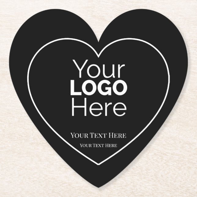 Dessous-de-verre En Papier Custom Business Logo Branded Professional  (Devant)