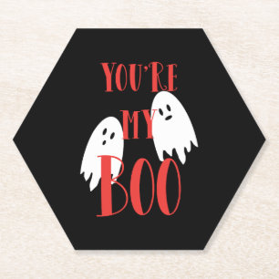 Dessous-de-verre En Papier Cute Halloween Ghost Halloween Boo
