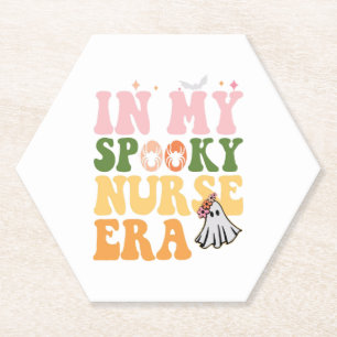 Dessous-de-verre En Papier Dans Mon Époque Éffrayante Infirmière Halloween Fa