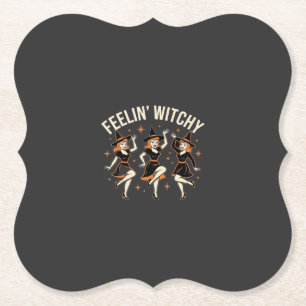 Dessous-de-verre En Papier Danse de sorcière Halloween Feelin 'Witchy