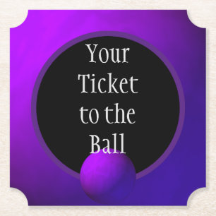 Dessous-de-verre En Papier Deep Purple Your Ticket to the Ball