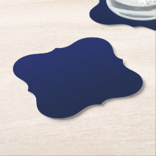 Dessous-de-verre En Papier Dégradé de bleu marine bleu profond