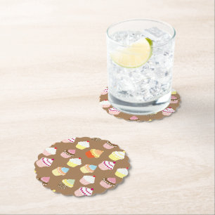 Dessous-de-verre En Papier Délicieux gâteaux d'anniversaire décorés