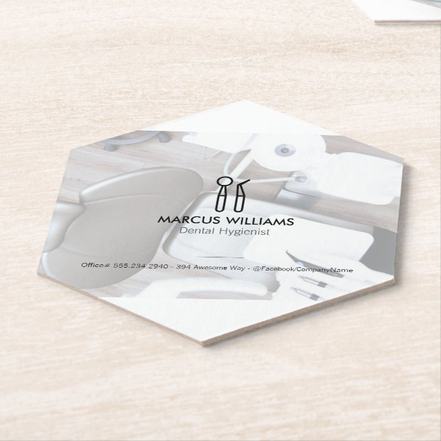 Dessous-de-verre En Papier Dentiste (Incliné)