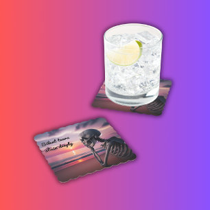 Dessous-de-verre En Papier Des larmes silencieuses tachent profondément