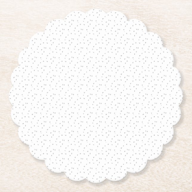 Dessous-de-verre En Papier Design de langue Six (Devant)