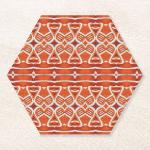 DESSOUS-DE-VERRE EN PAPIER DESSOUS DE PLAT EN PAPIER HEXAGONAL POUR PAIN D'ÉP