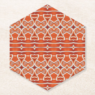 DESSOUS-DE-VERRE EN PAPIER DESSOUS DE PLAT EN PAPIER HEXAGONE POINTU POUR PAI