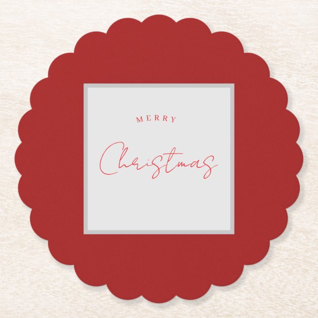 Dessous-de-verre En Papier Dessous de verre de Noël (Devant)