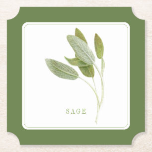 Dessous-de-verre En Papier DESSOUS DE VERRE de papier Billet FRAIS SAGE (+tex