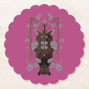 Dessous-de-verre En Papier Dessous de verre de papier Boysenberry Fox volants