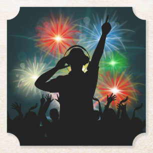 Dessous-de-verre En Papier Dessous de verre de papier du DJ de musique