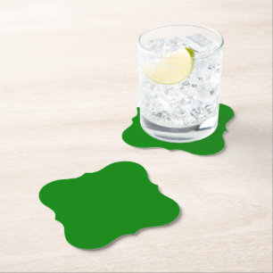 Dessous-de-verre En Papier Dessous de verre de papier recouvert vert