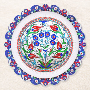 Dessous-de-verre En Papier Dessous de verre de papier rond à calcaire