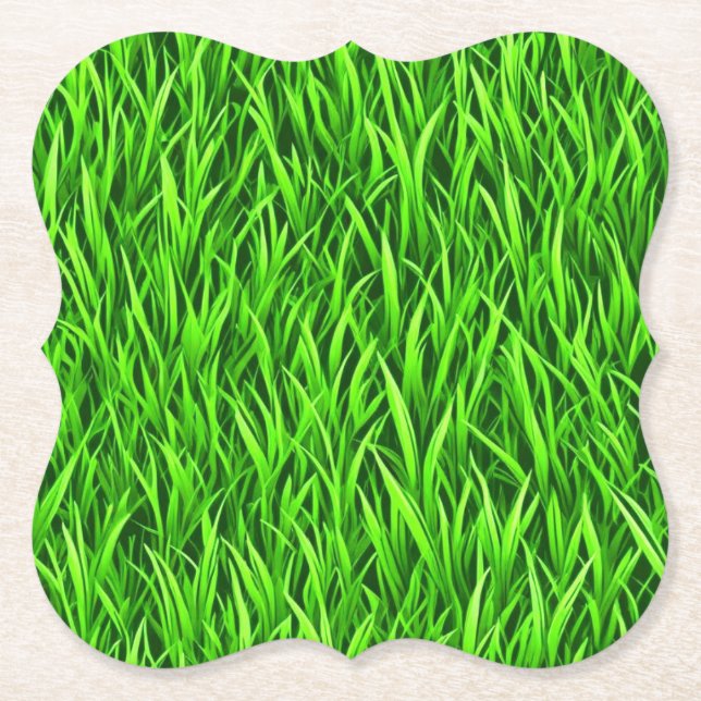 Dessous-de-verre En Papier Dessous de verre de papier vert (Devant)