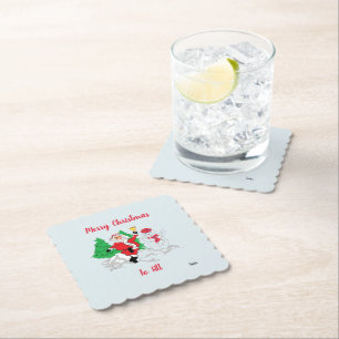 Dessous-de-verre En Papier Dessous de verre de vacances : Joyeux Noël