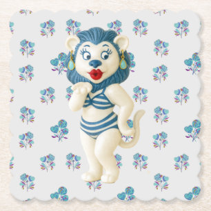 Dessous-de-verre En Papier Dessous de verre en céramique en forme de lion