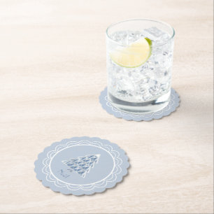 Dessous-de-verre En Papier Dessous de verre en papier bleu à bascule Joyoux N