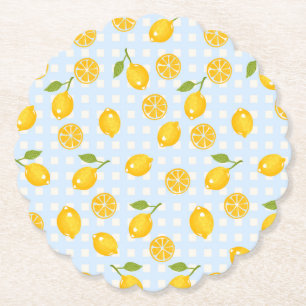 Dessous-de-verre En Papier Dessous de verre en papier citron