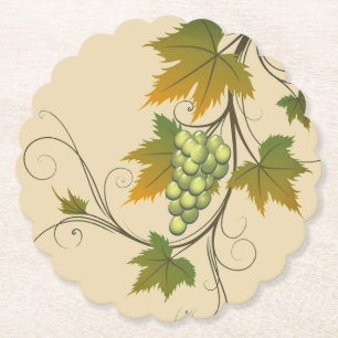 Dessous-de-verre En Papier Dessous de verre en papier de raisins