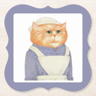 Dessous-de-verre En Papier DESSOUS DE VERRE en papier de support CAT CUOK