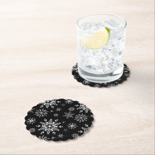 Dessous-de-verre En Papier Dessous de verre en papier flocon de neige