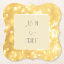 Dessous de verre en papier Golden Fairy Lights