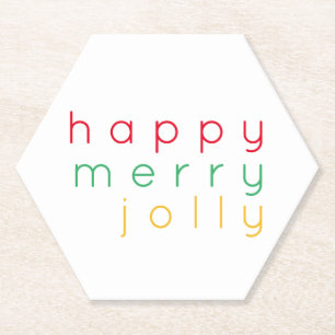 Dessous-de-verre En Papier DESSOUS DE VERRE EN PAPIER Hexagone JOYEUX NOËL FE