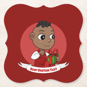 Dessous-de-verre En Papier Dessous de verre en papier pour bébé Noël mignon