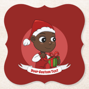 Dessous-de-verre En Papier Dessous de verre en papier pour bébé Noël mignon