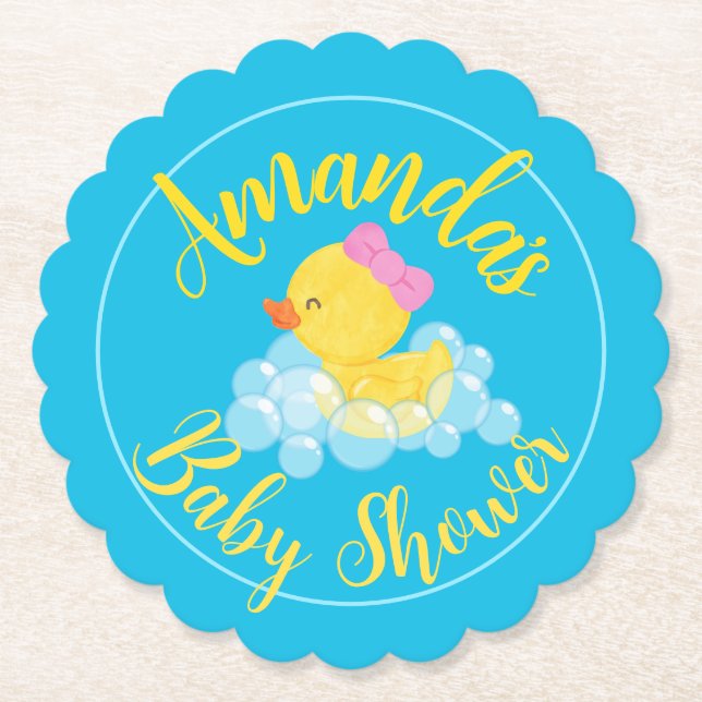 Dessous-de-verre En Papier Dessous de verre en papier pour canard en caoutcho (Devant)